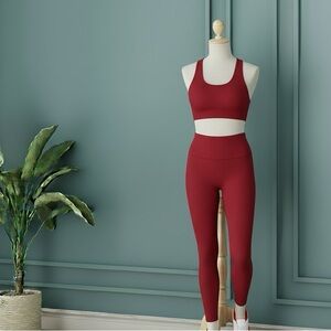 ALO Yoga Burgundy Leggings (leggings only)